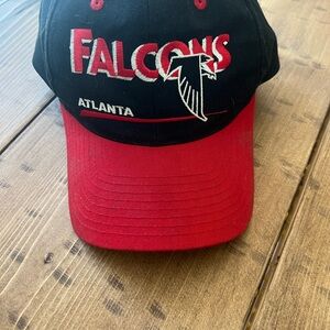 STARTER Black and Red Falcons Hat